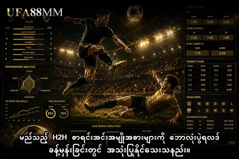 မည်သည့် H2H စာရင်းအင်းအမျိုးအစားများကို ဘောလုံးပွဲရလဒ်ခန့်မှန်းခြင်း တွင် အသုံးပြုနိုင်သေးသနည်း။
