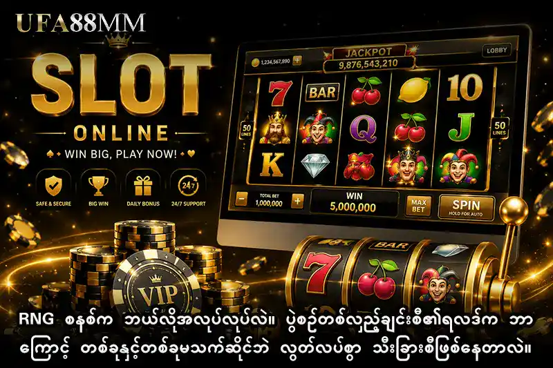 RNG စနစ်က ဘယ်လိုအလုပ်လုပ်လဲ။ ပွဲစဉ်တစ်လှည့်ချင်းစီ၏ရလဒ်က ဘာကြောင့် တစ်ခုနှင့်တစ်ခုမသက်ဆိုင်ဘဲ လွတ်လပ်စွာ သီးခြားစီဖြစ်နေတာလဲ။